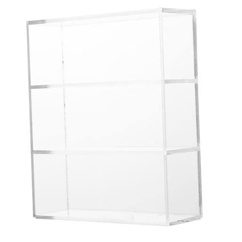GALPADA Transparenter Miniatur Acryl Schrank Modell Mini Bücherregal Puppenhaus Zubehör Langlebig Für Miniaturhäuser und Dekoration von GALPADA