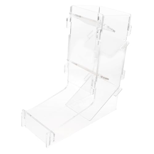 GALPADA Transparenter Würfelturm aus Robustem Acryl Tragbarer Würfelspender für Brettspiele und Würfelspiele Kompakt und Leicht Fairer Würfelwurf für Spielabende und Familienzeit von GALPADA