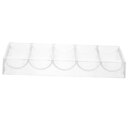 GALPADA Transparentes Poker Chip Tray aus Verschleißfestem Acryl Großer Ständer für Professionelle Chips Praktische Aufbewahrungsbox ohne Deckel für Tägliche Poker Spiele und Kartenspiel von GALPADA