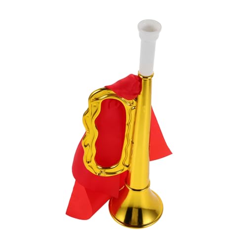 GALPADA Trompete Kunststoff mit Rotem Band Ergonomisch für Kleine Hände Klare Töne Kinderfreundlich Sicher als Party Favor und Jubelhorn für Musik Sportfans GALPADA Trompete Kunststoff mit Rotem Band Ergonomisch für Kleine Hände Klare Töne Kinderfreundlich Sicher als Party Favor und Jubelhorn für Musik Sportfans von GALPADA
