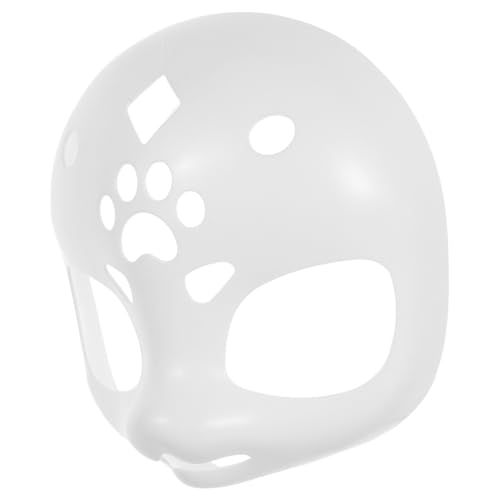 GALPADA Unbemalte Weiße Fursuit-maske Plastikbasis DIY Blankes Fellkostüm Accessoire Kawaii Tiermaske für Halloween Karneval Cosplay Party GALPADA Unbemalte Weiße Fursuit-maske Plastikbasis DIY Blankes Fellkostüm Accessoire Kawaii Tiermaske für Halloween Karneval Cosplay Party von GALPADA