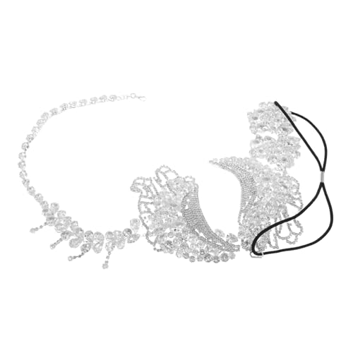 GALPADA Venezianische Damen Maske mit Funkelnden Zirkonsteinen Leichte Festliche Masquerade für Halloween Ball Mardi Gras Robust Vielseitig Komfortabel Tragbar von GALPADA