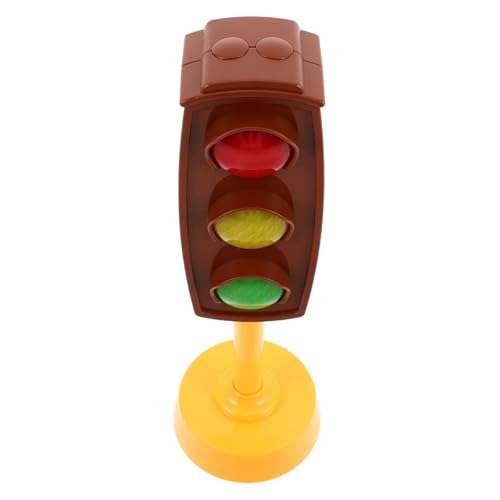 GALPADA Verkehrslampe im Miniaturformat mit Licht und Geräuschen Rot Gelb Grün Signal für Rollenspiele ohne Batterie für Kindergarten und Zuhause von GALPADA