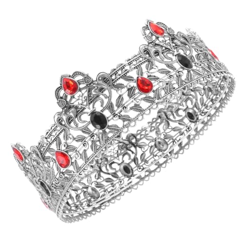 GALPADA Vintage Geburtstagskrone mit Funkelnden Strasssteinen für Kostümpartys Halloween Besondere Anlässe Luxuriöses Haaraccessoire von GALPADA