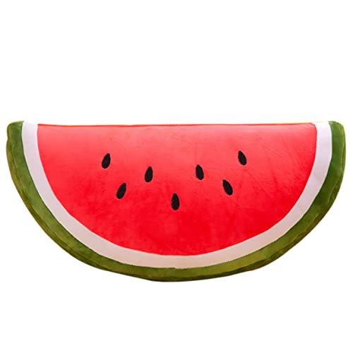 GALPADA Wassermelonenkissen Kuscheltier für babyshowergeschenk gefüllte Wassermelone Kleiner Plüsch gefülltes Obstpuppenspielzeug Plüschkissen PP Baumwolle rot von GALPADA