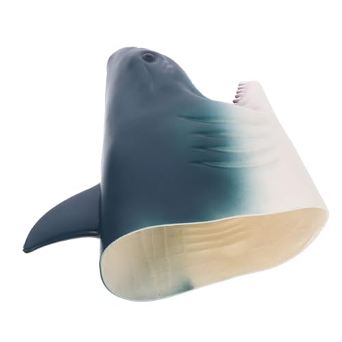 GALPADA Weiche Cartoon Shark Handpuppe aus Gummi Kreatives Tier Handspielzeug für Interaktives Geschichtenerzählen Geeignet für Kindergeburtstag Kindergarten und Rollenspiele von GALPADA