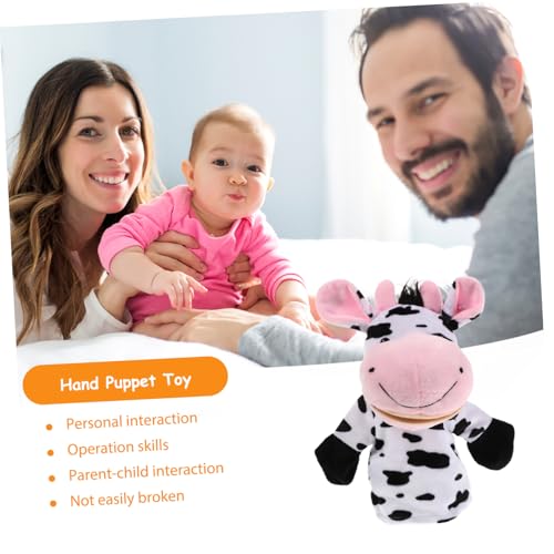 GALPADA Weiche Plüsch Handpuppe mit Beweglichem Mund Niedliche Bauernhoftiere für Interaktives zum Geschichtenerzählen und Eltern Junge Mädchen Aktivitäten Fördert Kreativität und von GALPADA