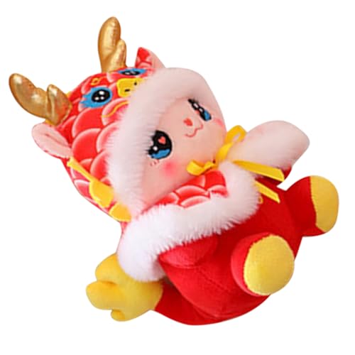 GALPADA Weicher Plüsch Drache Stofftier Leichtes PP Baumwoll Maskottchen Drachenspielzeug für Schlafzimmer Neujahrsdekor Jahr des Drachen von GALPADA