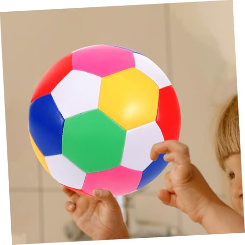 GALPADA Weicher Soccer Ball Bunter Geräuscharmer Soft Fußball für Drinnen und Draußen Fördert Gleichgewicht und Teamwork bei Jungen und Mädchen GALPADA Weicher Soccer Ball Bunter Geräuscharmer Soft Fußball für Drinnen und Draußen Fördert Gleichgewicht und Teamwork bei Jungen und Mädchen von GALPADA