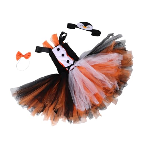GALPADA Weicher Tüllrock Stirnband Fliege Leichtes Langlebiges Material Bequemes Cosplay Outfit für Mädchen und Jungen Halloween Tierkostüm Party von GALPADA