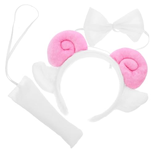 GALPADA Weiches Schaf Kostüm mit Stirnband und Schleife Flauschige Tier Accessoires für Frauen Bequemes Cosplay Haarreif für Halloween Party und Tierkostüm GALPADA Weiches Schaf Kostüm mit Stirnband und Schleife Flauschige Tier Accessoires für Frauen Bequemes Cosplay Haarreif für Halloween Party und Tierkostüm von GALPADA