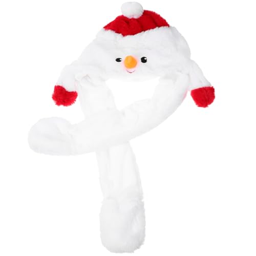 GALPADA Weihnachtliche Mütze mit Beweglichen Elchohren Lustige Xmas Party-kappe Einstellbare Kopfbedeckung für Erwachsene und Originelles Weihnachtsdekor und Festliches Foto-requisit von GALPADA