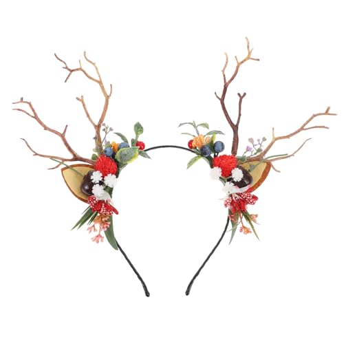 GALPADA Weihnachtlicher Haarreif Geweih Design Leicht und Bequem für Erwachsene Festlicher Kopfschmuck für Xmas Party Kostüm und Cosplay GALPADA Weihnachtlicher Haarreif Geweih Design Leicht und Bequem für Erwachsene Festlicher Kopfschmuck für Xmas Party Kostüm und Cosplay von GALPADA