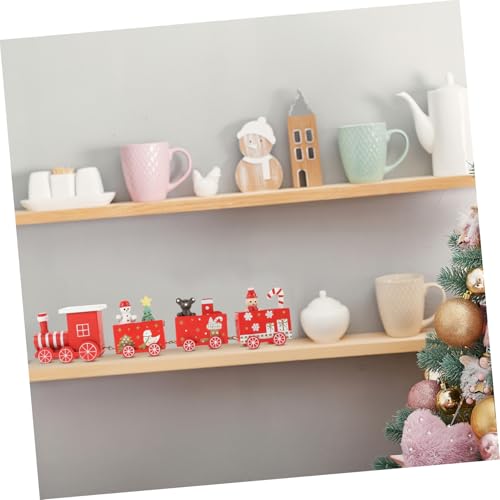 GALPADA Weihnachtlicher Holzspielzeug Zug Miniatur Zug Dekoration Weihnachtsdeko für Tisch Fenster Xmas Party GALPADA Weihnachtlicher Holzspielzeug Zug Miniatur Zug Dekoration Weihnachtsdeko für Tisch Fenster Xmas Party von GALPADA