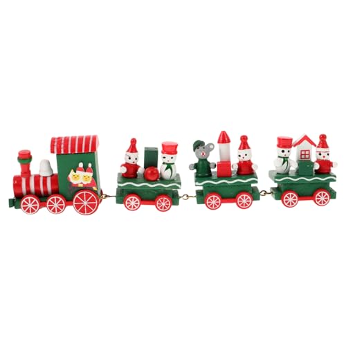 GALPADA Weihnachtlicher Holzzug Tischdekoration mit Schneemann und Bär Motiv Dekoratives Christmas Craft Ornament für Fenster Büro Shop und Zuhause Grünes Teiliges GALPADA Weihnachtlicher Holzzug Tischdekoration mit Schneemann und Bär Motiv Dekoratives Christmas Craft Ornament für Fenster Büro Shop und Zuhause Grünes Teiliges von GALPADA
