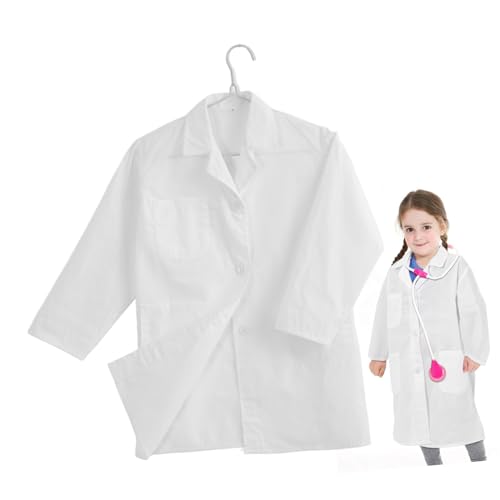GALPADA Weißer Kittel Für Mäntel Kostüm Cosplay Halloween Regenmantel Jungs Wissenschaftlermantel Für Laborkittel Zur Dekoration Laborkittel Für Kleinkinder Baumwollmischung von GALPADA