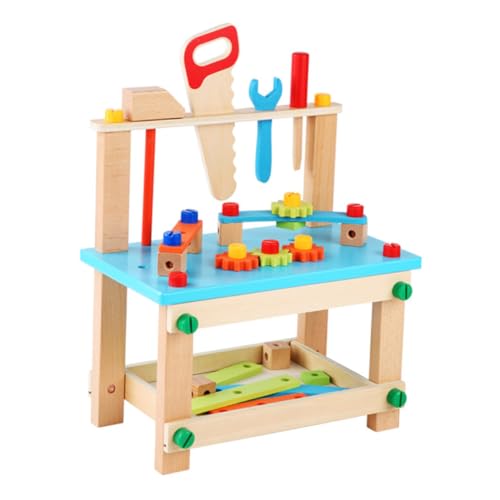 GALPADA Werkzeugstuhl Spielset aus Hochwertigem Holz Buntes DIY Montagespielzeug mit Schrauben und Zubehör Fördert Feinmotorik und Kreativität für Jungen und Mädchen zum Rollenspiel GALPADA Werkzeugstuhl Spielset aus Hochwertigem Holz Buntes DIY Montagespielzeug mit Schrauben und Zubehör Fördert Feinmotorik und Kreativität für Jungen und Mädchen zum Rollenspiel von GALPADA