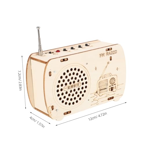 GALPADA Wissenschaftliches Holz Bausatz für DIY Radio Modell mit Materialien und Werkzeugen Pädagogisches Stem Experimentier Kreative und Technikbegeisterte Junge Entdecker von GALPADA