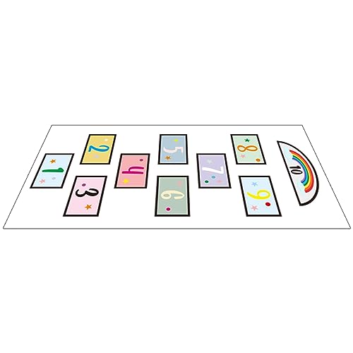 GALPADA Zahlen springen zum Netz Hopse-Bodenaufkleber Klassenzimmer-Wandaufkleber Kinderzimmer Spielzimmer wanddekoration hüpfen Spiel wandaufkleber Aufkleber für Bodenfliesen Papier von GALPADA