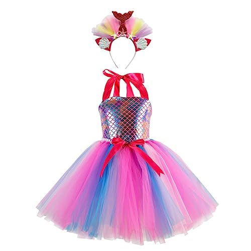 GALPADA ädchen Cosplay Kostü Set Meerjungfrau Kleid Mit Tüllrock Und Haarband Für Ideal Für Partys Und Auftritte Größe 4 5 Jahre GALPADA ädchen Cosplay Kostü Set Meerjungfrau Kleid Mit Tüllrock Und Haarband Für Ideal Für Partys Und Auftritte Größe 4 5 Jahre von GALPADA