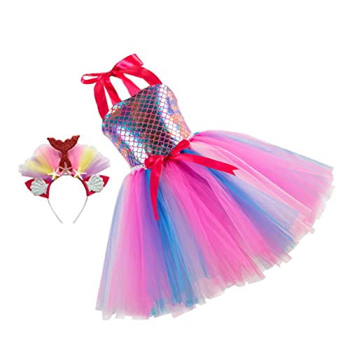 GALPADA ädchen Festkleid Mit Haarband Schimmernde Meerjungfrau Kostü Für Ideal Für Partys Und Cosplay Aus Weichem Tüll Größe 2 3 Jahre Inklusive Performance Accessory GALPADA ädchen Festkleid Mit Haarband Schimmernde Meerjungfrau Kostü Für Ideal Für Partys Und Cosplay Aus Weichem Tüll Größe 2 3 Jahre Inklusive Performance Accessory von GALPADA