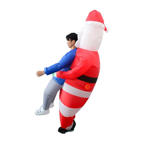 GALPADA aufblasbarer Anzug aufblasbarer erwachsener Weihnachts-Hüpfburgen weihnachtsmann kostüme Weihnachtsfeier Requisiten Weihnachtskostüme für Erwachsene Weihnachtsmann-Cosplay-Kostüme von GALPADA