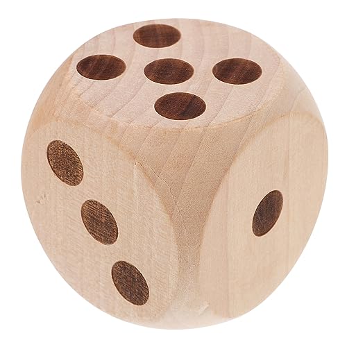 GALPADA aus massivem Holz groß Tischspielwürfel Spiel Punktwürfel d6 hühner outdor draußen natürliche Holzwürfel Partyspiel Holzwürfel von GALPADA