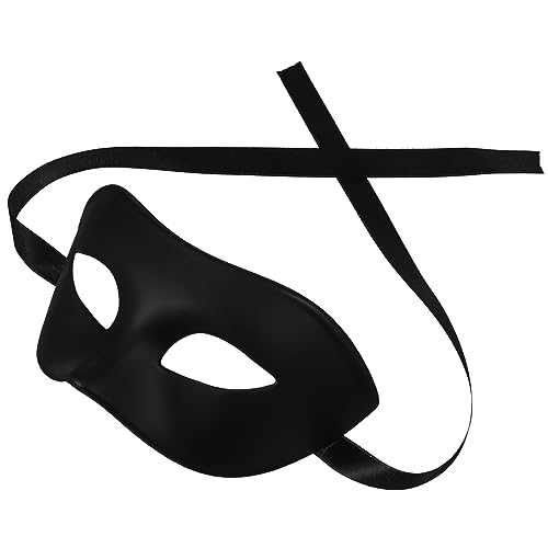 GALPADA schwarze Maske Augenmaske Maskerade-Maske Partyzubehör Dekor Halbmaske für Männer Halloween-Maske Abschlussball Make-up-Kostüm-Requisiten gefühlt bilden Fräulein Augenbinde Plastik von GALPADA