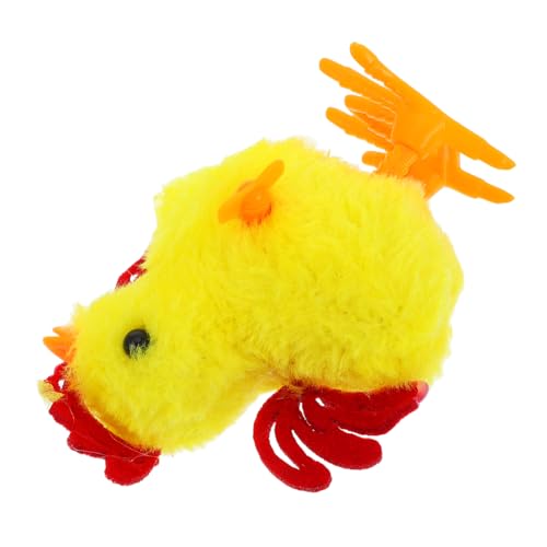 GALPADA springendes Huhn springendes Küken Simulations-Hühnerspielzeug Hühnchenspielzeug für Geburtstagsgeschenk Hühnerzubehör Halloween-Huhn legt Eier Aufziehhuhn Plastik von GALPADA