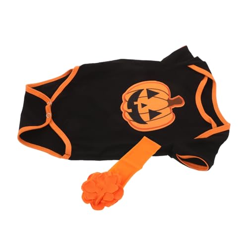 GALPADA Mädchen Jungen Kürbis Halloween Kostüm Neugeborenen Stirnband Kurzarm Festliche Druck Für Partys GALPADA Mädchen Jungen Kürbis Halloween Kostüm Neugeborenen Stirnband Kurzarm Festliche Druck Für Partys von GALPADA