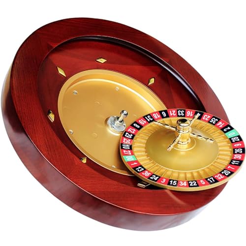 GALPBBCADE Hölzernes Roulette Rad Dauerhaft Multifunktion Hölzernes Roulette Rad Party Roulette Rad Set Unterhaltungs Freizeit Tischspiele für Familienspaß von GALPBBCADE