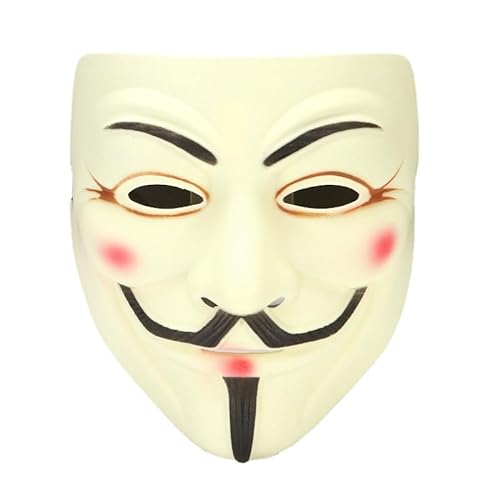 GALsor V Gesicht Hellgelb, Dicke Scrub Maske V-förmige Maske Horror Und Gruselige Requisiten von GALsor