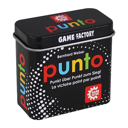 Game Factory 646214 Punto, Mini-Kartenspiel in handlicher Metalldose, Punkt zum Sieg von Game Factory