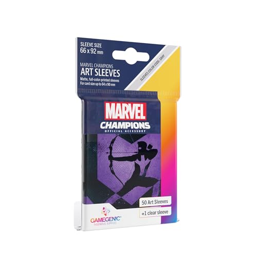 Gamegenic, Marvel Champions Sleeves - Hawkeye, Sleeve Color Code: Gray von Gamegenic