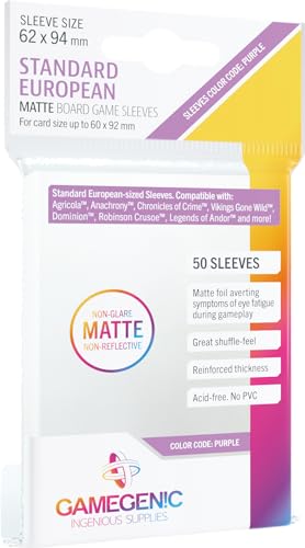 Gamegenic, MATTE Standard European-Sized Sleeves, Sleeve color code: Purple von GAMEGEN!C