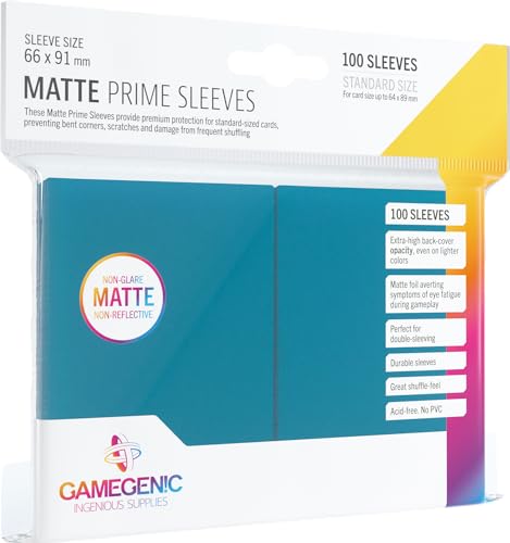 Gamegenic, Matte PRIME Sleeves Blue, Sleeve color code: Gray von Gamegenic