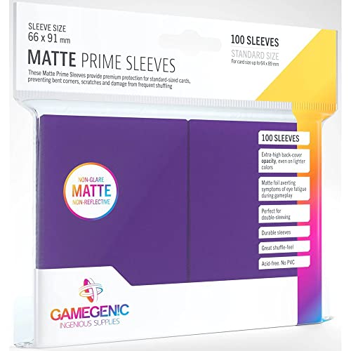 Gamegenic, Matte Prime Sleeves Purple, Sleeve Color Code: Gray von Gamegenic
