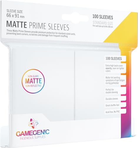 Gamegenic, Matte PRIME Sleeves White, Sleeve color code: Gray von Gamegenic