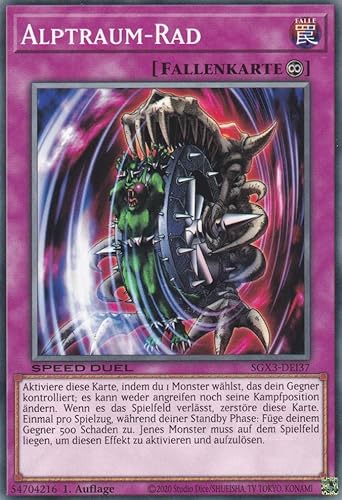 Alptraum-Rad Common SGX3-DEI37 - Speed Duel GX: Duelists of Shadows - mit GamersHeaven Cardboard Guard Alptraum-Rad Common SGX3-DEI37 - Speed Duel GX: Duelists of Shadows - mit GamersHeaven Cardboard Guard von GAMERSHEAVEN