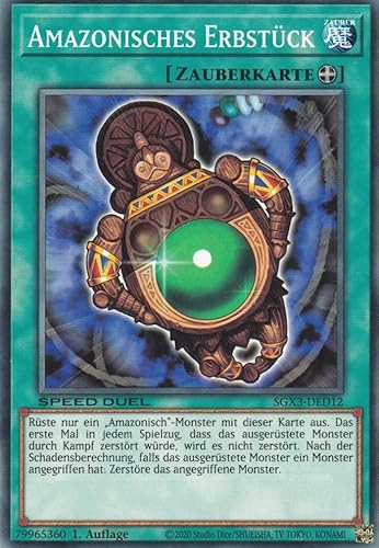 Amazonisches Erbstück Common SGX3-DED12 - Speed Duel GX: Duelists of Shadows - mit GamersHeaven Cardboard Guard von GAMERSHEAVEN