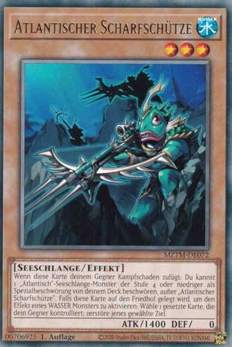 Atlantischer-Scharfschütze Rare MZTM-DE072 - Maze of The Master Karte - mit GamersHeaven Cardboard Guard von GAMERSHEAVEN