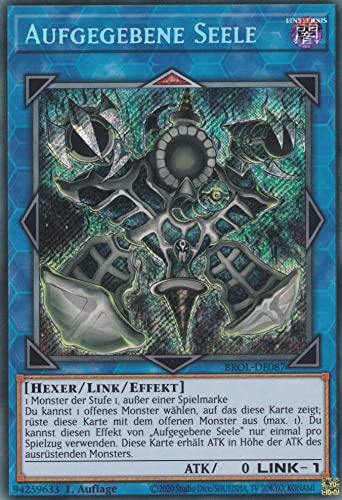 Aufgegebene Seele Secret Rare BROL-DE087 - Brothers of Legend - mit GamersHeaven Cardboard Guard Aufgegebene Seele Secret Rare BROL-DE087 - Brothers of Legend - mit GamersHeaven Cardboard Guard von GAMERSHEAVEN