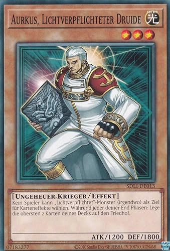 Aurkus, Lichtverpflichteter Druide Common SDLI-DE013 - Realm of Light Karte - mit GamersHeaven Cardboard Guard von GAMERSHEAVEN