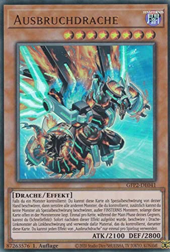 Ausbruchdrache Ultra Rare GFP2-DE041 - Ghosts from The Past The 2nd Haunting - mit GamersHeaven Cardboard Guard von GAMERSHEAVEN