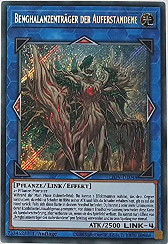 Benghalanzenträger der Auferstandene Secret Rare LIOV-DE048 - Lightning Overdrive Karte - mit GamersHeaven Cardboard Guard von GAMERSHEAVEN
