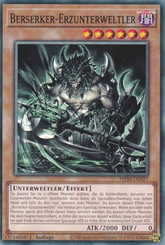 Berserker-Erzunterweltler Common PHNI-DE027 - Phantom Nightmare - mit GamersHeaven Cardboard Guard von GAMERSHEAVEN