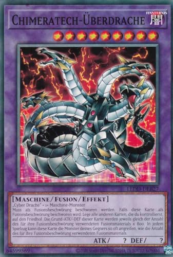 Chimeratech-Überdrache Common LEDD-DEB27 - Legendary Dragon Decks Karte - mit GamersHeaven Cardboard Guard von GAMERSHEAVEN