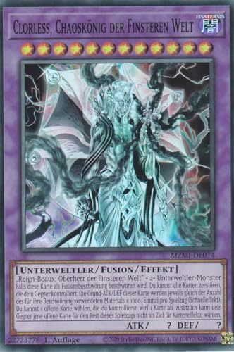 Clorless, Chaoskönig der Finsteren Welt Super Rare MZMI-DE014 - Maze of Millennia Karte - mit GamersHeaven Cardboard Guard von GAMERSHEAVEN