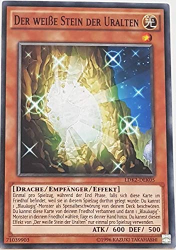 Der weiße Stein der Uralten Common LDK2-DEK05 - Legendary Decks 2 Karte mit GamersHeaven Cardboard Guard von GAMERSHEAVEN