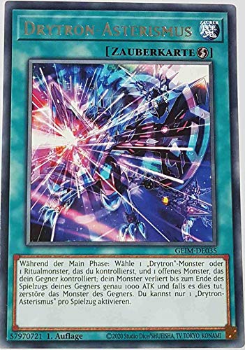 Drytron-Asterismus Rare GEIM-DE035 - Genesis Impact Karte - mit GamersHeaven Cardboard Guard von GAMERSHEAVEN